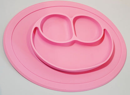 Silicone Baby Snack Mat Toddler Placemat Kids Happy Mat Suction Table Food Tray