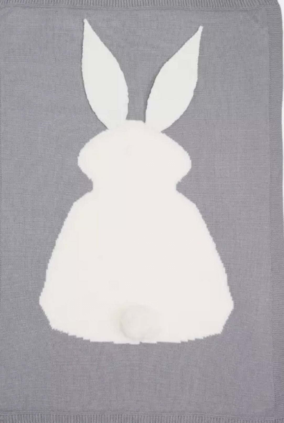 Super Soft Baby knitted Wool Rabbit/ Bunny Blanket